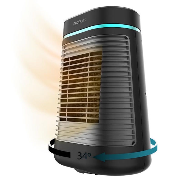 Cecotec ReadyWarm 1550 Max Ceramic Rotate Black 08290 Κεραμικό Αερόθερμο Μαύρο