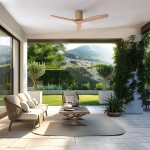 Cecotec EnergySilence Aero 5500 Aqua GoldLightWood Connected 08521 Ανεμιστήρας Οροφής με Φωτισμό Χρυσό/Καφέ - Image 2