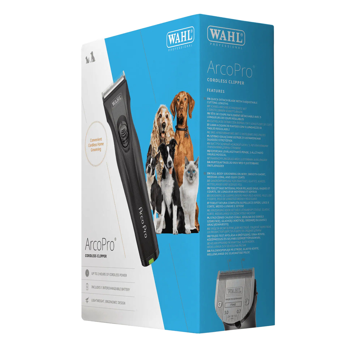 Wahl Pet ArcoPro 1876-0472 Επαναφορτιζόμενη Κουρευτική Μηχανή Κατοικιδίων Μαύρη - Image 2