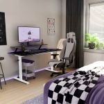 Arozzi Arena ARENA-MEDIUM-WT Gaming Desk Medium Λευκό - Image 3