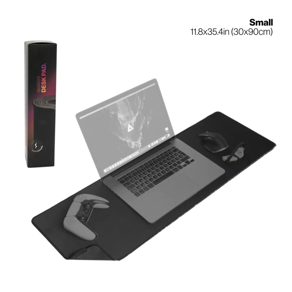 Deltahub GDP-S-D Deskpad Small Επιφάνεια Γραφείου Gaming Μαύρο - Image 2