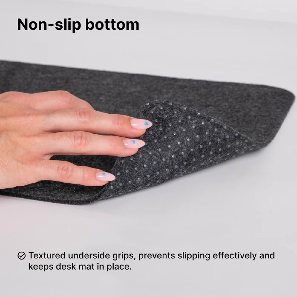 Deltahub DP-L-D Deskpad Large Επιφάνεια Γραφείου Σκούρο Γκρι - Image 3