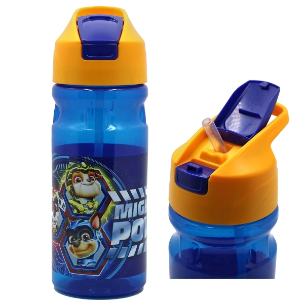 Παγούρι Πλαστικό ps 550ml Paw Patrol 21χ7cm  550ml Gim 555-23203 - 1 τμχ