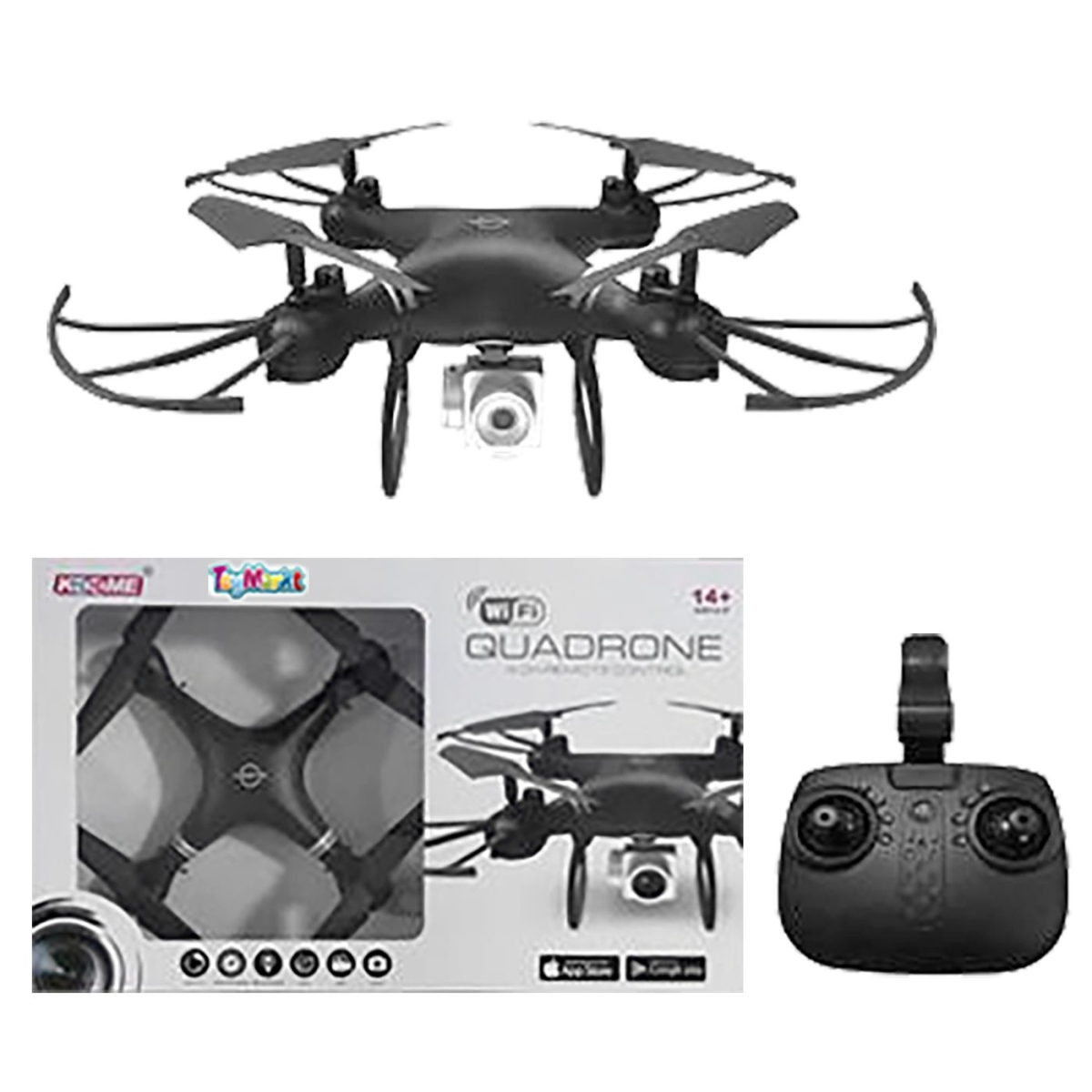 Drone 27x27x11cm με Κάμερα 300.0 Pixels 38x24x8cm ToyMarkt 88719 - 1 τμχ - Image 2