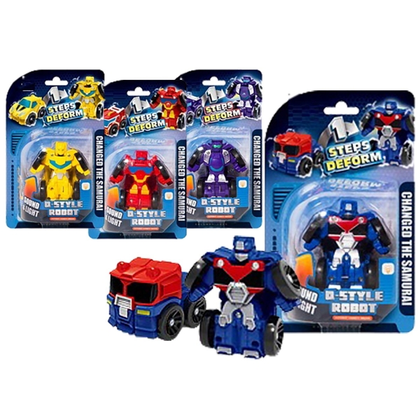 Ήρωας Style Robot-Όχημα με φως & ήχο σε Καρτέλα 21x13x5cm ToyMarkt 913161 - 1 τμχ