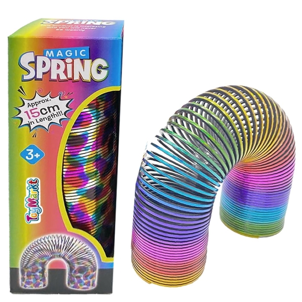 Μαγικό Ελατήριο Rainbow Μεταλλιζέ 15 x ø5cm ToyMarkt 913246 - 1 τμχ