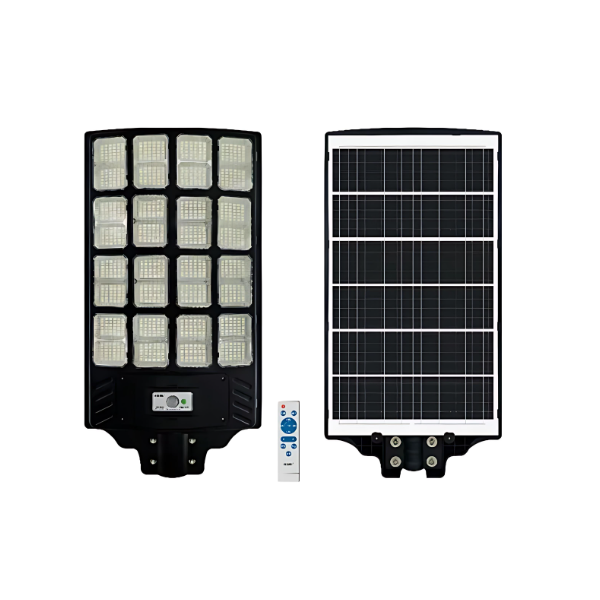 Αδιάβροχος Ηλιακός Προβολέας Δρόμου LED 8000W με Πάνελ και Τηλεχειριστήριο Rixme - Μαύρο