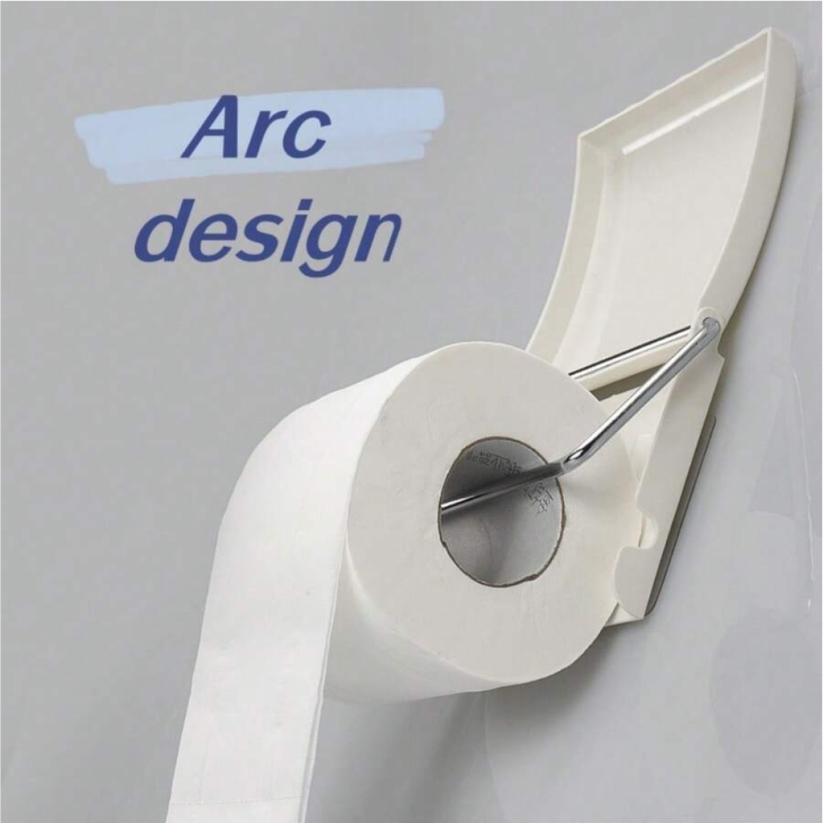 Αυτοκόλλητη Χαρτοθήκη Μπάνιου με Καπάκι 380437