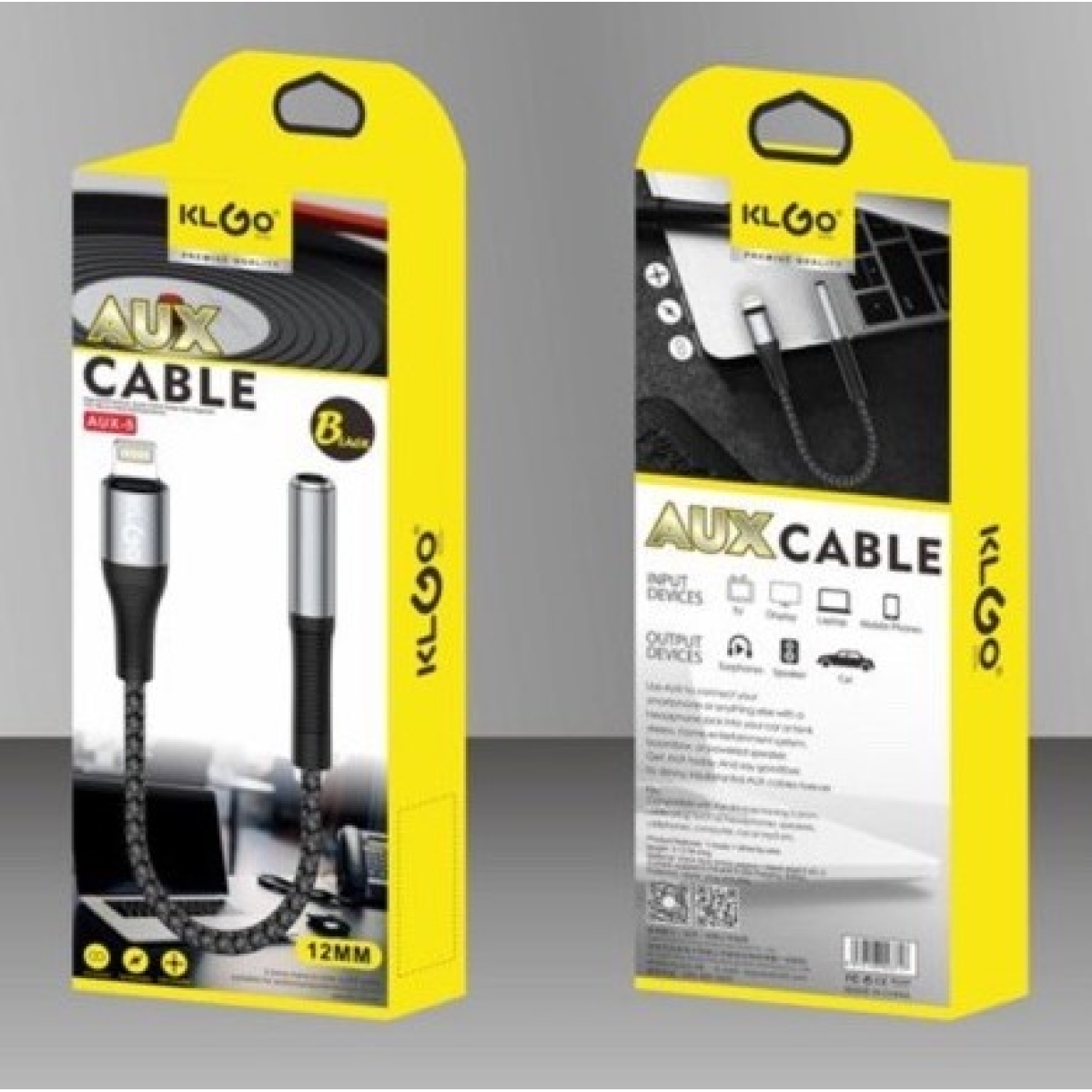 Αντάπτορας AUX Lightning Σε Jack 3.5mm 12cm Klgo AUX-5