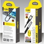 Αντάπτορας Type-C Σε Jack 3.5mm AUX 20cm Klgo AUX-6