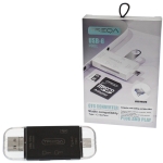 Αντάπτορας USB/Micro USB/Type C Αρσενικά σε USB/SD/TF Θηλυκά OTG Card Reader TREQA USB-6 - Image 3