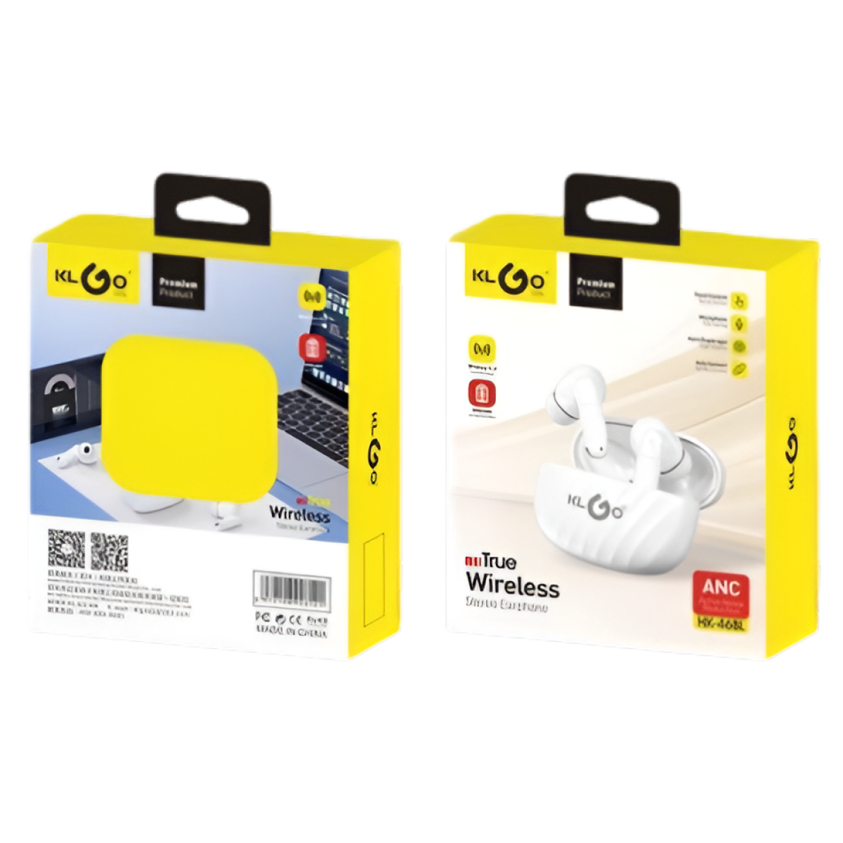 Ασύρματα Ακουστικά ANC Bluetooth με Θήκη Φόρτισης Klgo HK-46BL