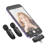 Ασύρματα Μικρόφωνα για iPhone & Type-C 3τμχ Wireless Digital Microphone Hoco L15 - Μαύρο - Image 2