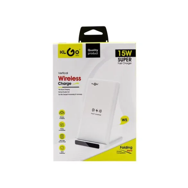 Ασύρματη Βάση Φόρτισης Κινητού 15W Klgo W5