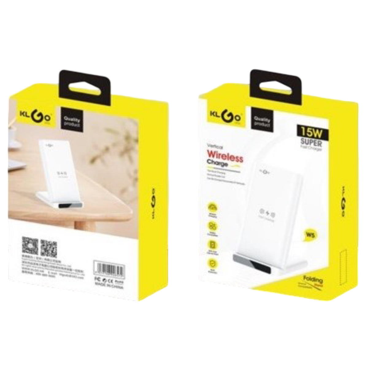 Ασύρματη Βάση Φόρτισης Κινητού 15W Klgo W5 - Image 2