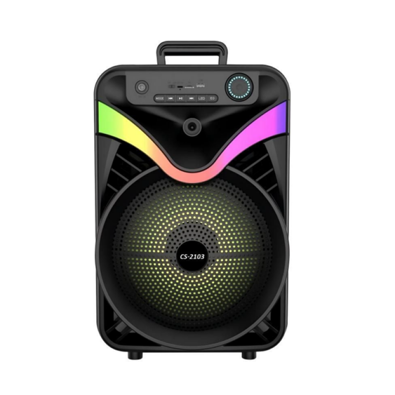 Ασύρματο Ηχείο Bluetooth με Φωτισμό LED RGB CS-2103 Μαύρο