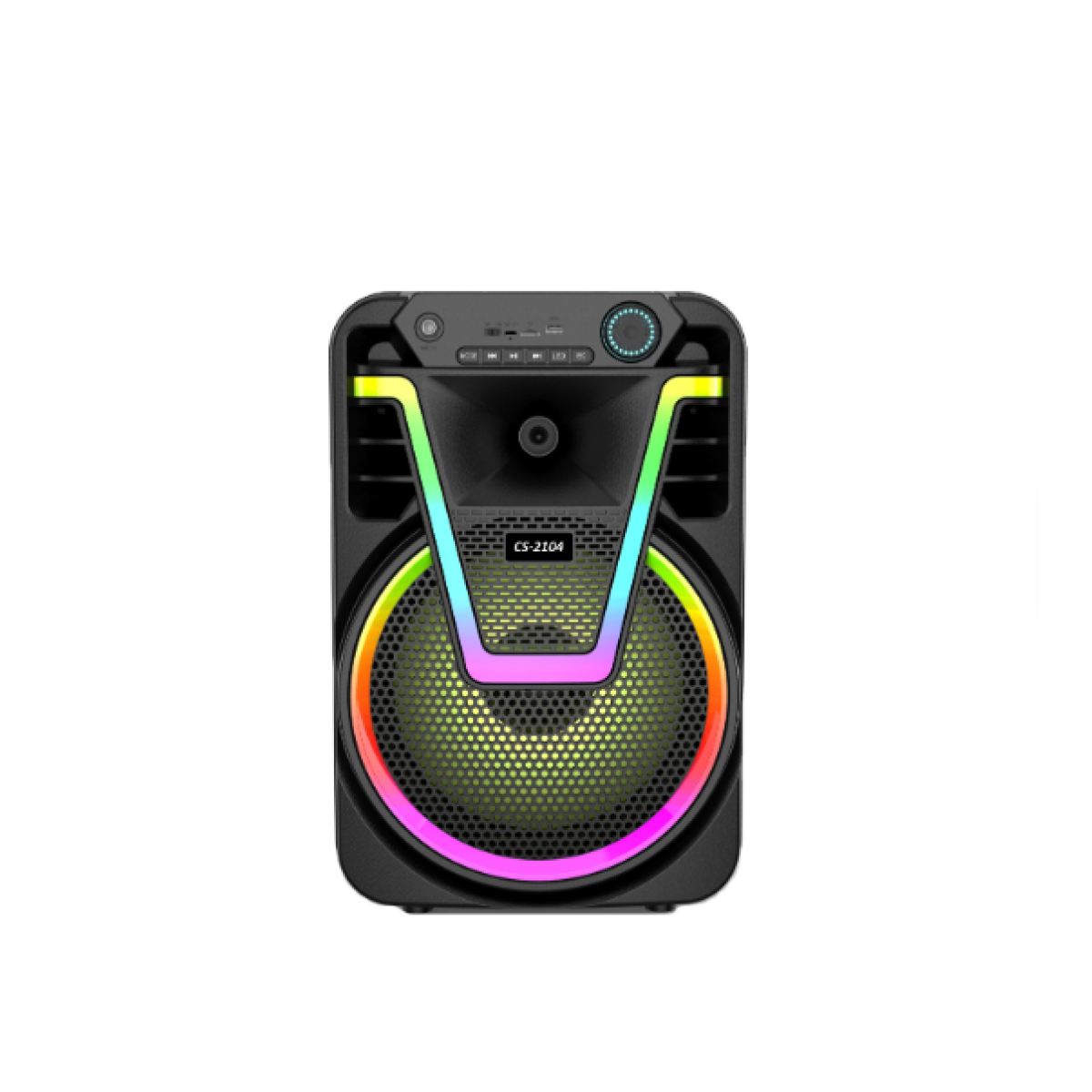 Ασύρματο Ηχείο Bluetooth με Φωτισμό LED RGB CS-2104 Μαύρο - Image 2