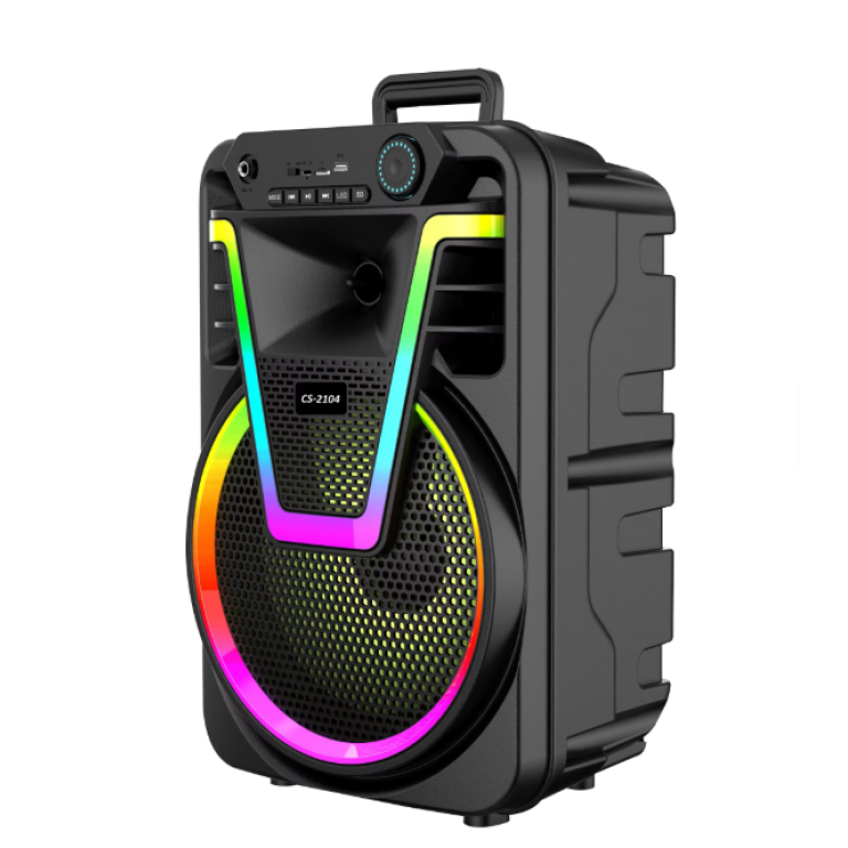 Ασύρματο Ηχείο Bluetooth με Φωτισμό LED RGB CS-2104 Μαύρο