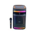 Ασύρματο Ηχείο Bluetooth με Φωτισμό LED RGB και Ασύρματο Μικρόφωνο QS-6815 Μαύρο