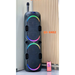 Ασύρματο Ηχείο Bluetooth με Φωτισμό LED RGB και Ασύρματο Μικρόφωνο QS-8402 Μαύρο - Image 2