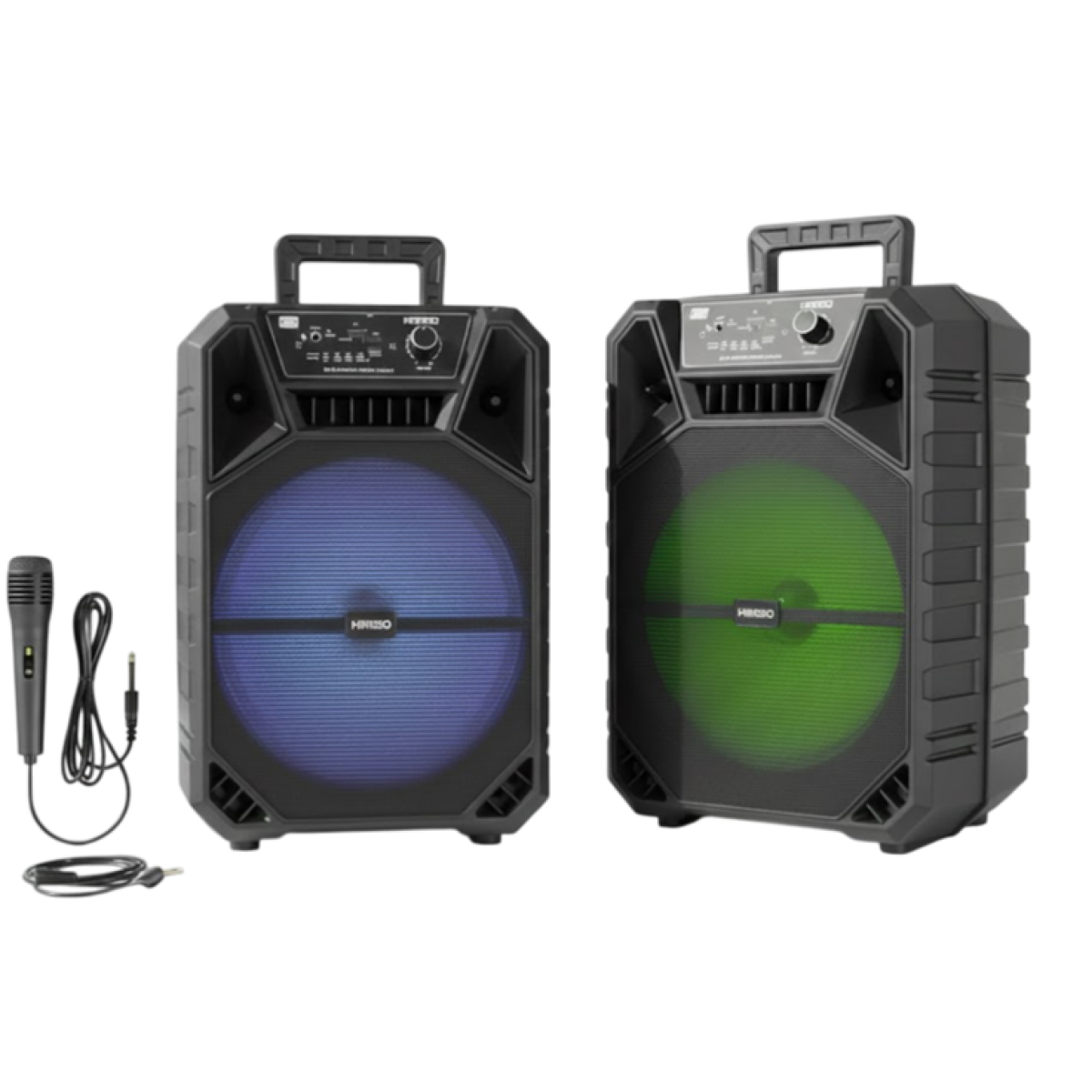 Ασύρματο Ηχείο Bluetooth με Φωτισμό LED RGB και Ενσύρματο Μικρόφωνο QS-1231A Μαύρο - Image 2