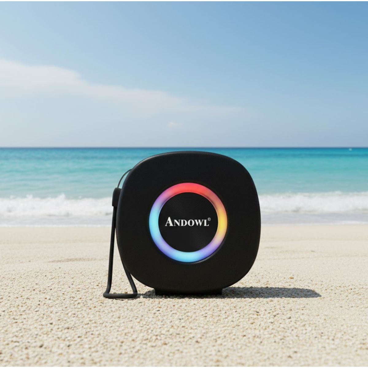 Ασύρματο Ηχείο Bluetooth με RGB Φωτισμό Andowl Q-YX71 Μαύρο - Image 2