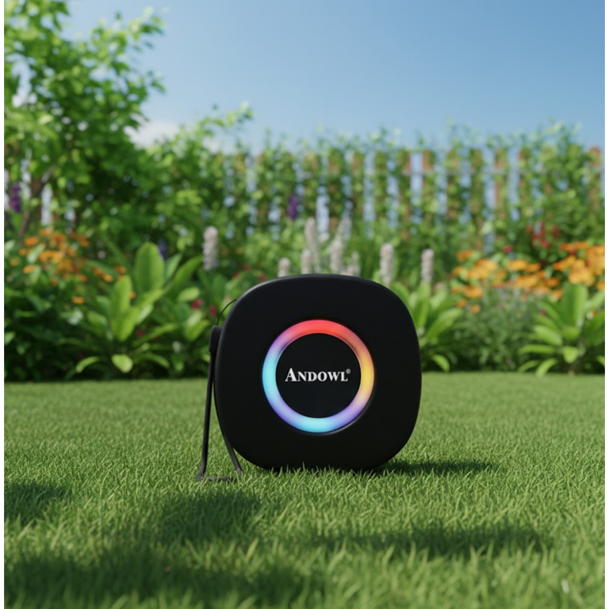 Ασύρματο Ηχείο Bluetooth με RGB Φωτισμό Andowl Q-YX71 Μαύρο - Image 3