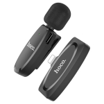 Ασύρματο Μικρόφωνο με Lightning 2τμχ - Wireless Digital Microphone Hoco L15 - Μαύρο