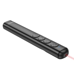 Ασύρματο Ποντίκι Παρουσιάσεων με Laser Pointer – Smart PPT Page Turning Pen Hoco GM200 Μαύρο - Image 2