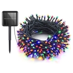 Χριστουγεννιάτικα Ηλιακά Λαμπάκια 300LED 32m Πολύχρωμου Φωτισμού