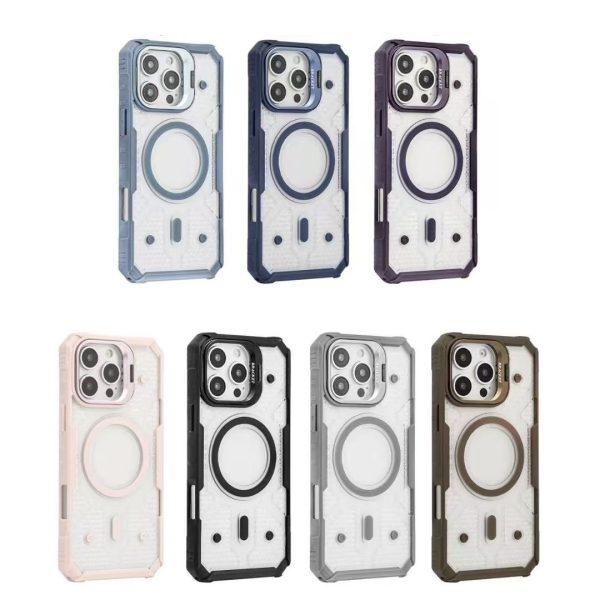 Διαφανής Θήκη MagSafe Με Camera Kickstand για iPhone 15 Plus
