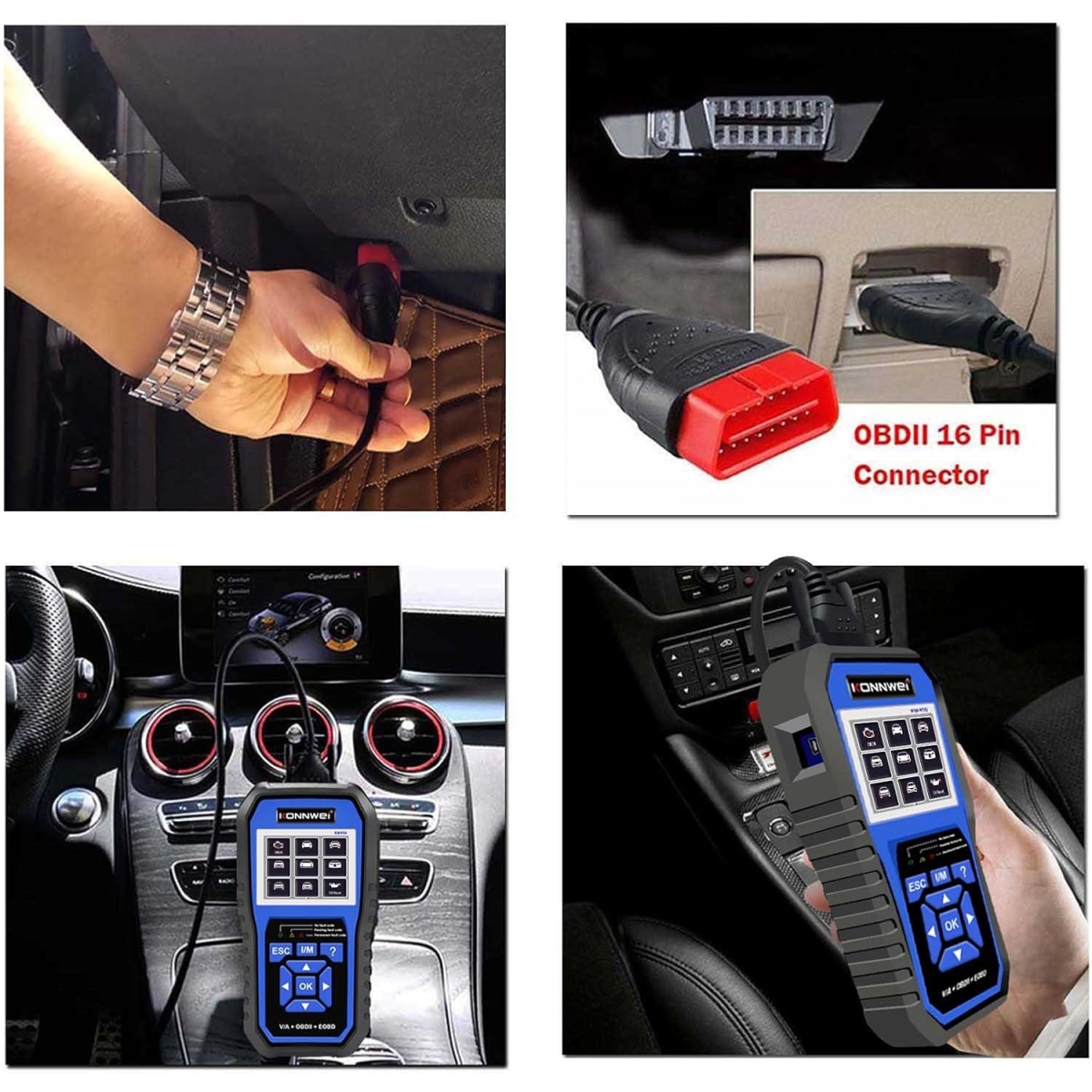 Konnwei KW450 V/A OBDII Διαγνωστικό επαγγελματικό για VW-GROUP FULL SYSTEM ai AUDI-VW - Image 8