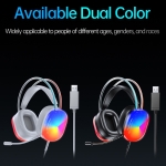 Ενσύρματα Gaming Ακουστικά 7.1 Surround με Μικρόφωνο 360° & RGB Φωτισμό Awei GM-11 Pro - Image 2