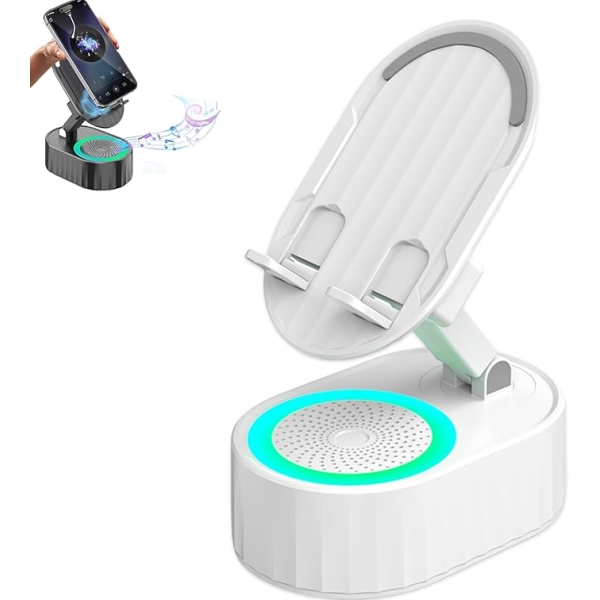 Επαγωγικό Ηχείο Bluetooth 3 Σε 1 Με Βάση Στήριξης, Power Bank & Περιστροφή 360° ZJ-016