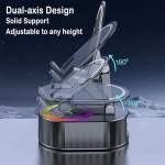 Επαγωγικό Ηχείο Bluetooth 3 Σε 1 Με Βάση Στήριξης, Power Bank & Περιστροφή 360° ZJ-016 - Image 6