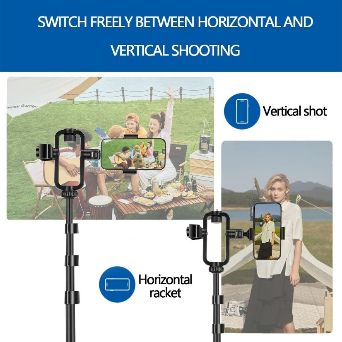 Επαγγελματικό Τρίποδο Κινητού 190cm με Αυτόματο Άνοιγμα N01 - Μαύρο