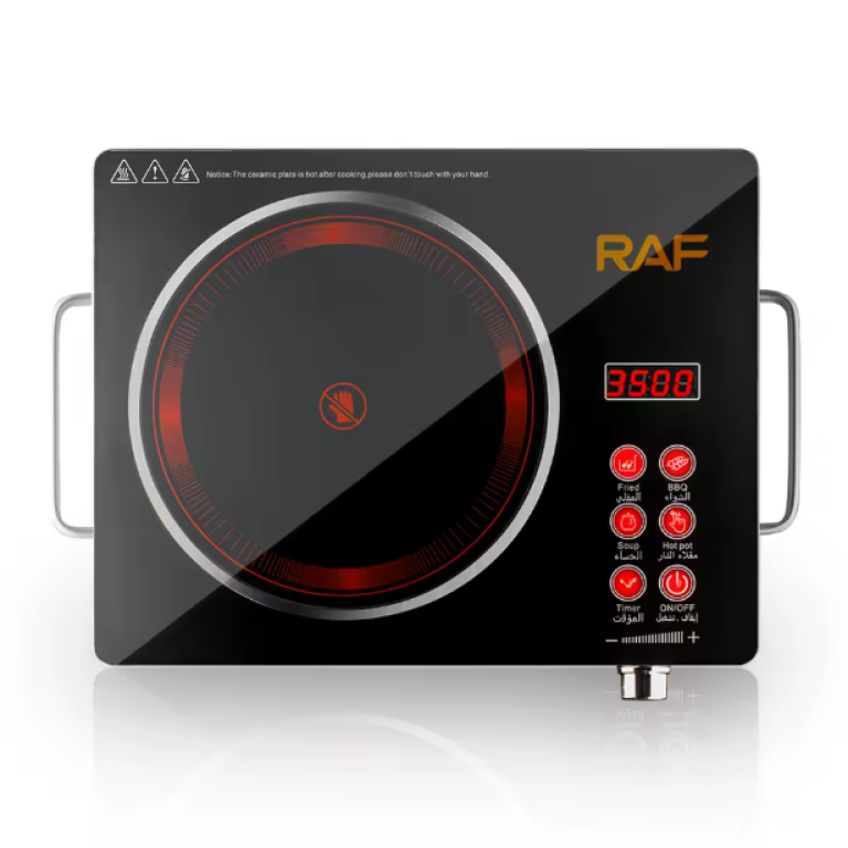 Επιτραπέζια Εστία Κεραμική Μονή 3500W RAF R.8045 Μαύρο