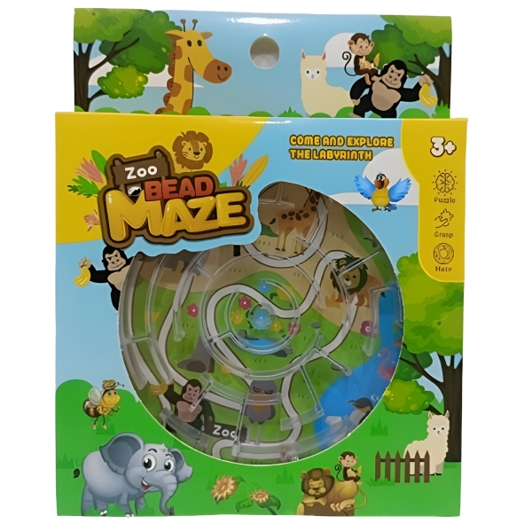 Επιτραπέζιο Παιχνίδι Λαβύρινθος 3+ Zoo Bead Maze B146