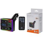 FM Transmitter και Φορτιστής Αυτοκινήτου με Bluetooth και Τηλεχειριστήριο M35 - Μαύρο - Image 2