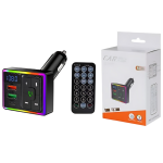 FM Transmitter και Φορτιστής Αυτοκινήτου με Bluetooth και Τηλεχειριστήριο M36 - Μαύρο - Image 2