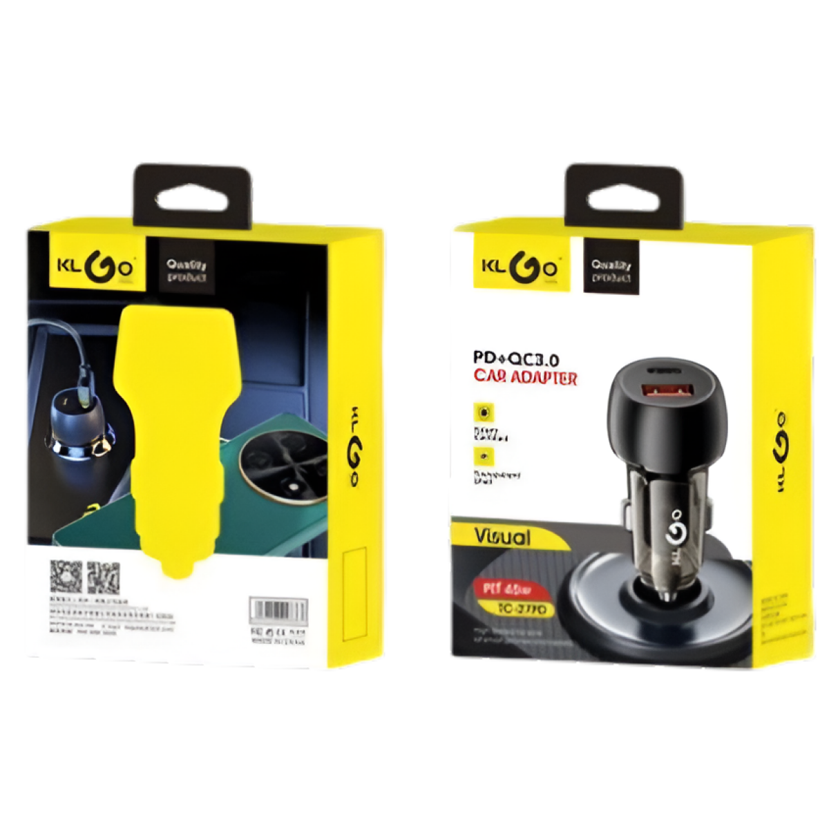 Φορτιστής Αναπτήρα Αυτοκινήτου USB-C PD & USB-A QC3.0 45W Klgo TC-27PD - Image 2