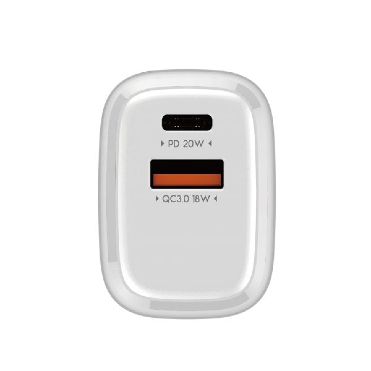 Φορτιστής PD 20W Με Διπλή Θύρα USB-A & USB-C Moxom MX-HC64 - Image 2