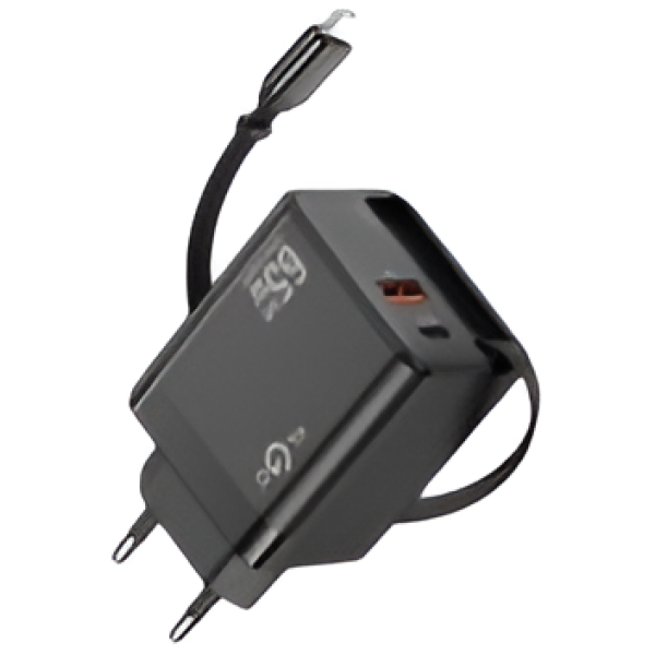 Φορτιστής PD 65W Με USB Και Type-C Klgo PD-75