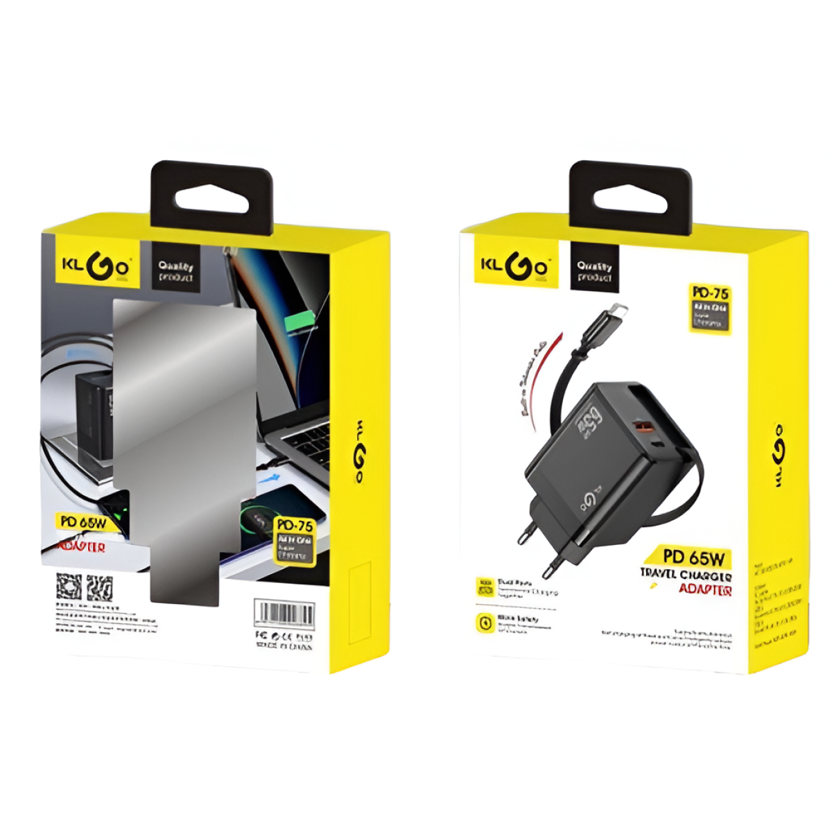 Φορτιστής PD 65W Με USB Και Type-C Klgo PD-75