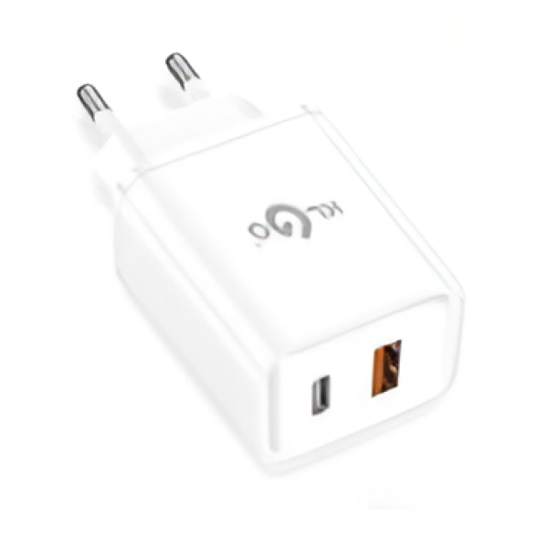 Φορτιστής Ταχείας Φόρτισης PD 35W Με USB Και Type-C Klgo PD-22