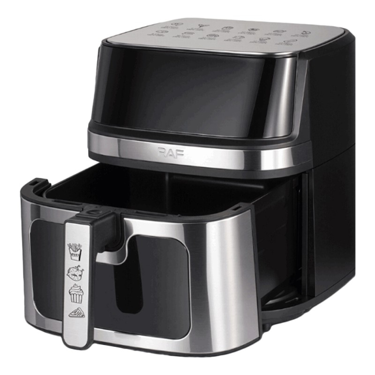 Φριτέζα Αέρος με Χωρητικότητα 8L Air fryer 1700W RAF R.5387 Μαύρο/Ασημί - Image 2