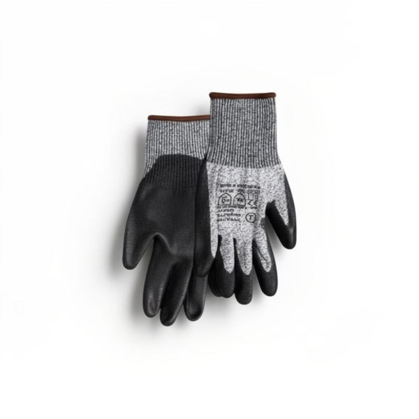 Γάντια Αντοχής Κοπής PU L Γκρι-Μαύρα Kmt Tools 2385810