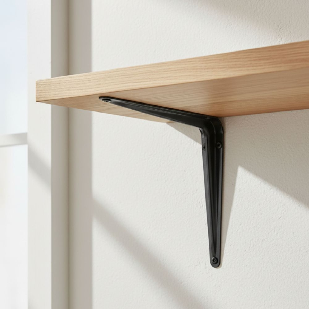 Γωνία Ραφιού από Μέταλλο σε Μαύρο Χρώμα 300x350mm