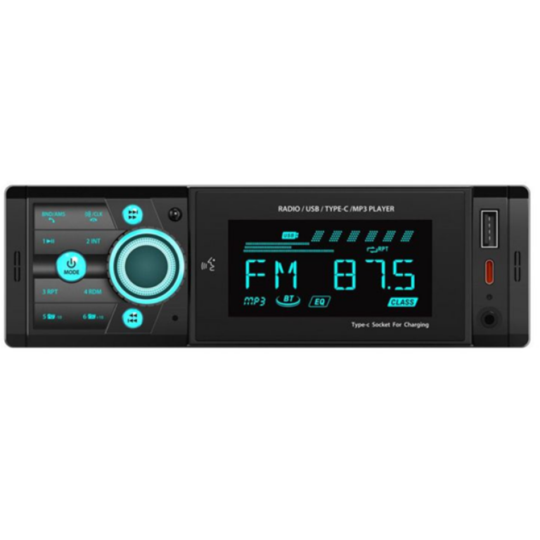 Ηχοσύστημα Αυτοκινήτου 12V με FM Ράδιο, Bluetooth & USB 855 - Μαύρο