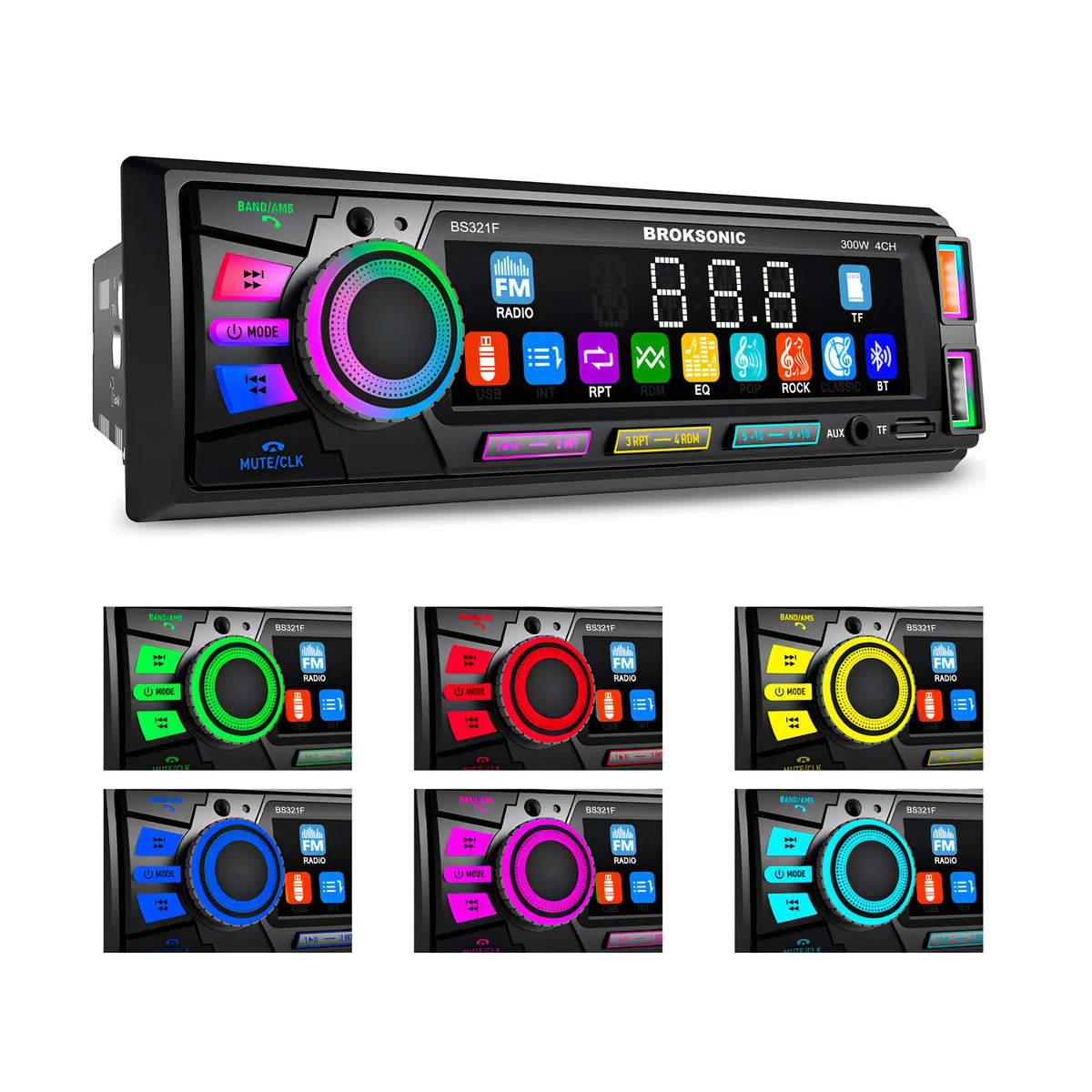 Ηχοσύστημα Αυτοκινήτου 12V με FM Ράδιο, Bluetooth & USB 888 - Μαύρο - Image 2